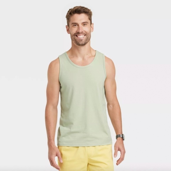 NWOT - Goodfellow & Co Green Men's Tank Top - Picture 1 of 5